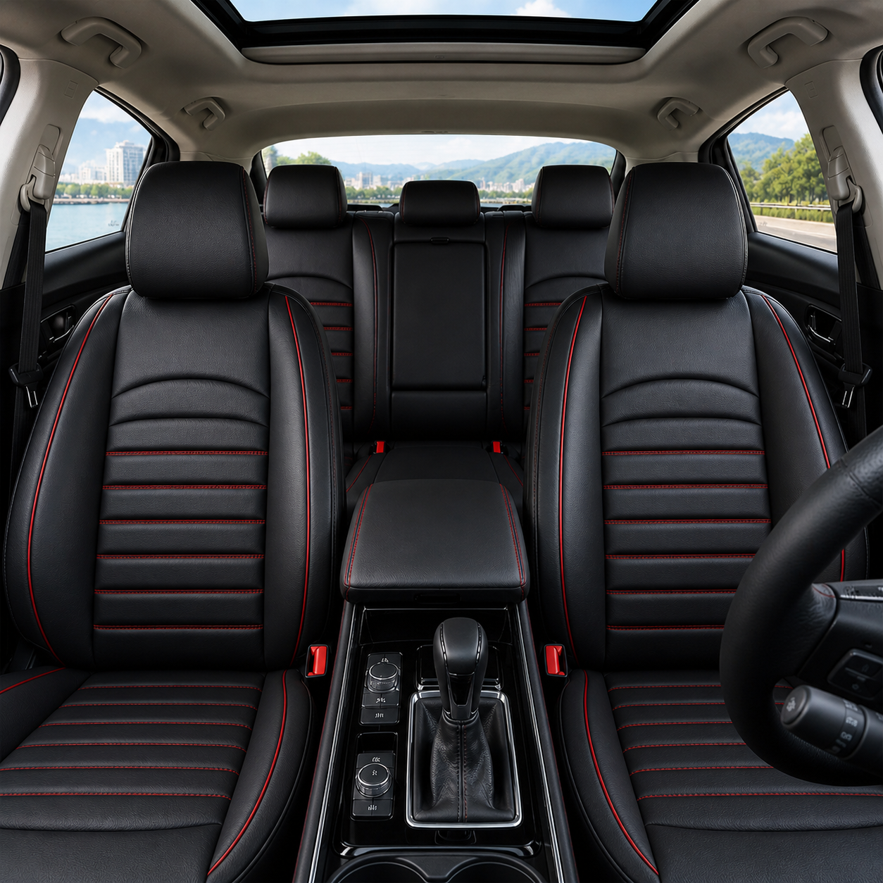 Armor Lane Premium Leather Car Seat Covers