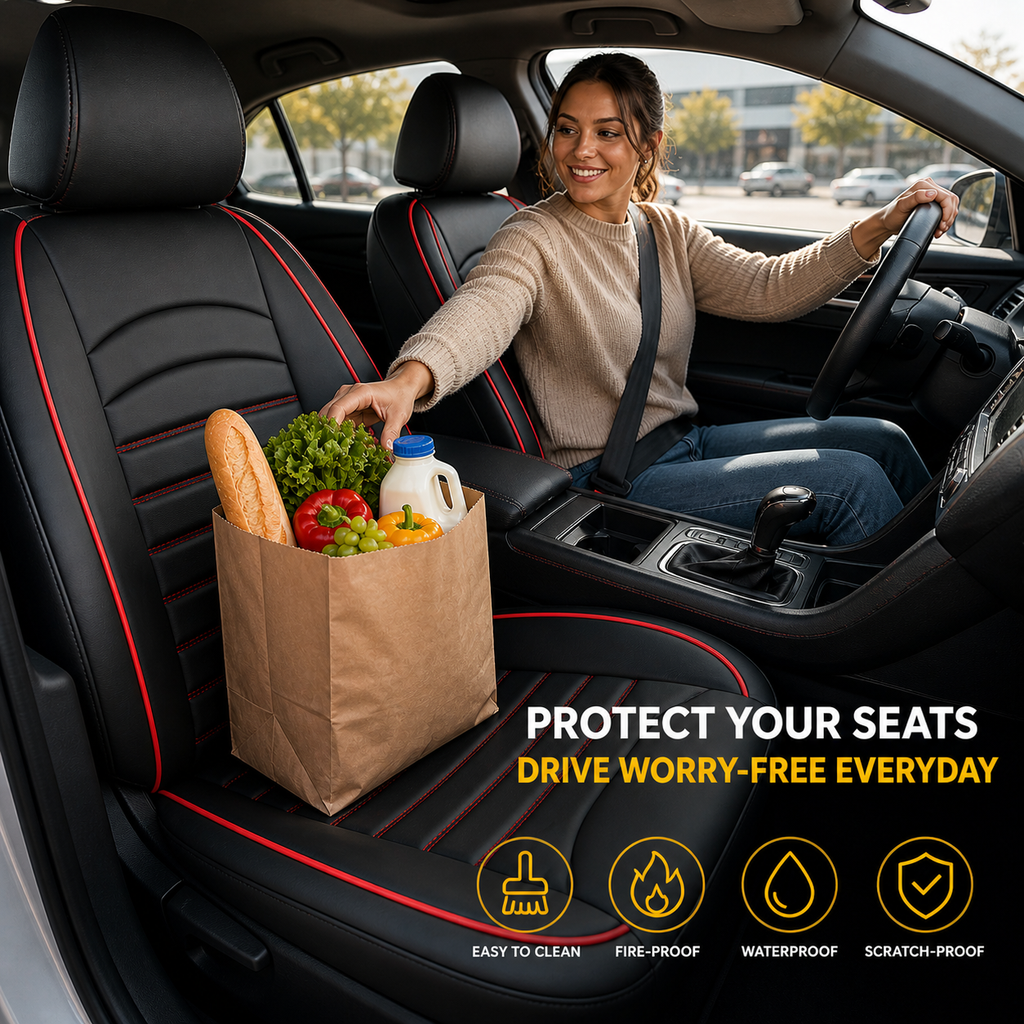 Armor Lane Premium Leather Car Seat Covers