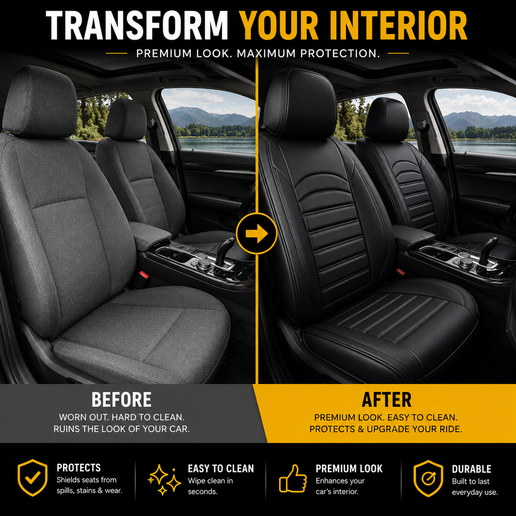 Armor Lane Premium Leather Car Seat Covers