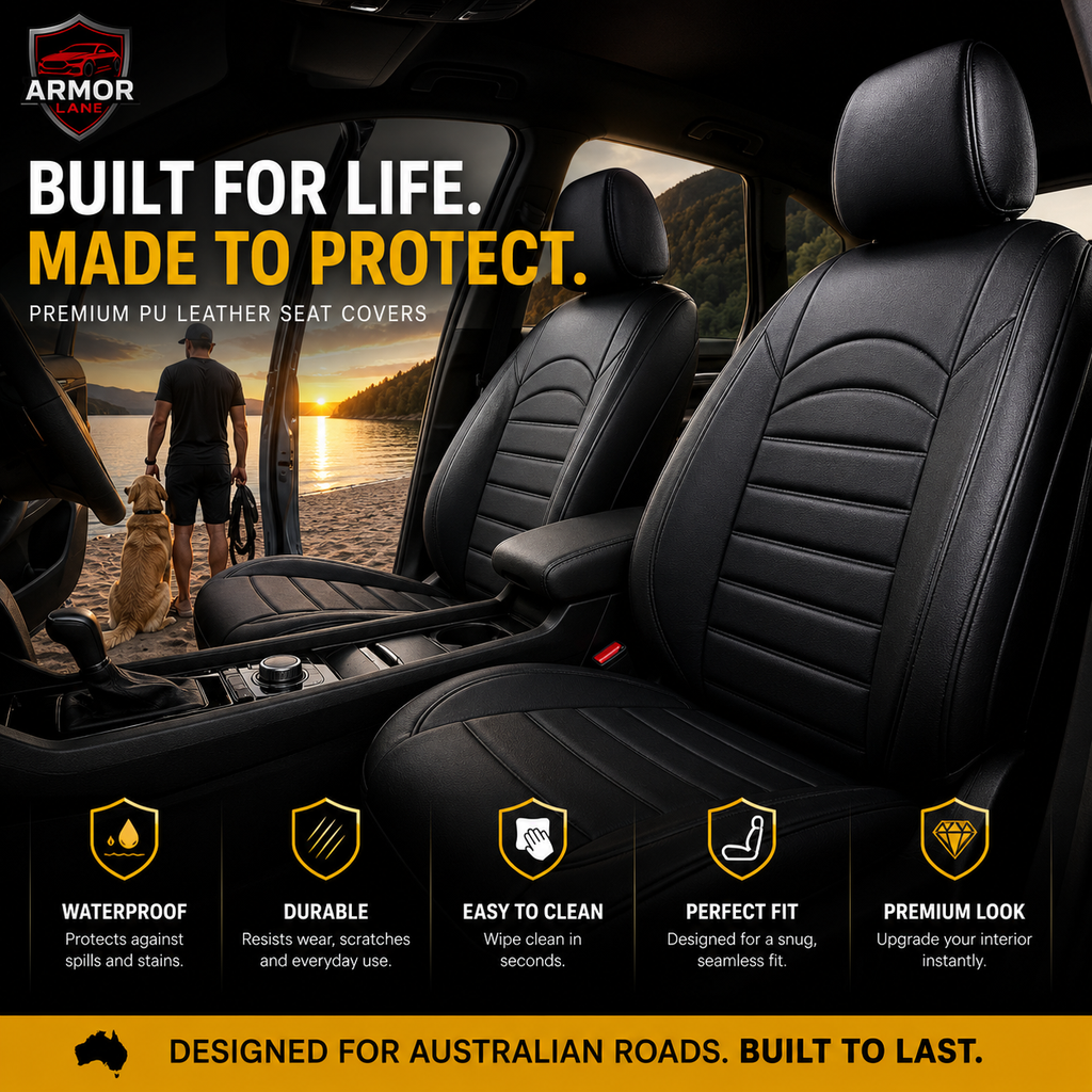 Armor Lane Premium Leather Car Seat Covers