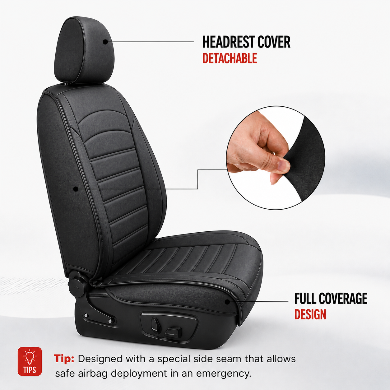 Armor Lane Premium Leather Car Seat Covers